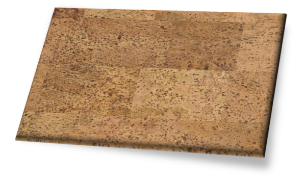 Merida I - Traditional Gluedown Cork Wall Tile. Unfinished.