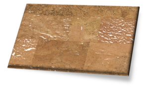 Merida II White Backing (Wall) - Traditional Gluedown Cork Wall Tile. Unfinished.